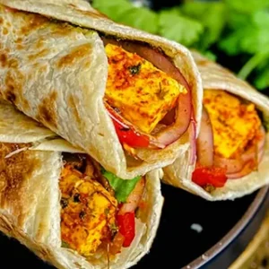 Paneer Tikka Pratha Roll