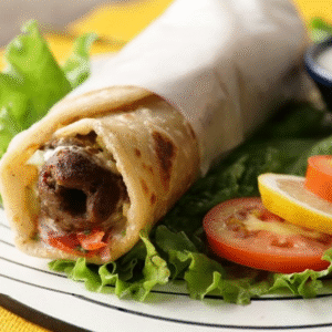 Chicken Reshmi Kebab Pratha Roll